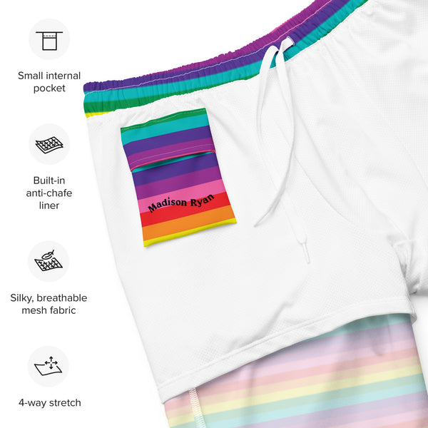 Original Rainbow Flag Swim Trunks