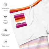 Lesbian Flag Swim Trunks