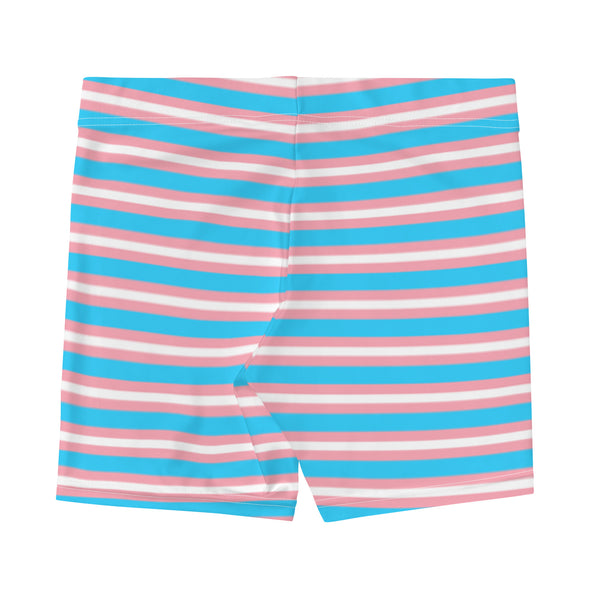 Transgender Flag Biker Shorts