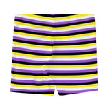 Non-Binary Flag Spandex Shorts