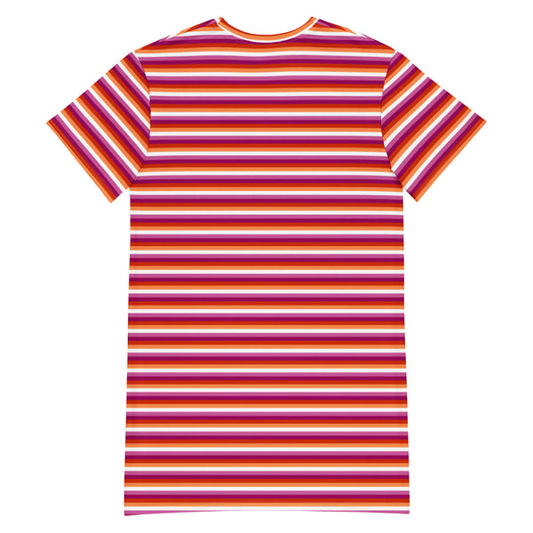 Lesbian Flag T-Shirt Dress