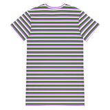 Genderqueer Flag T-Shirt Dress