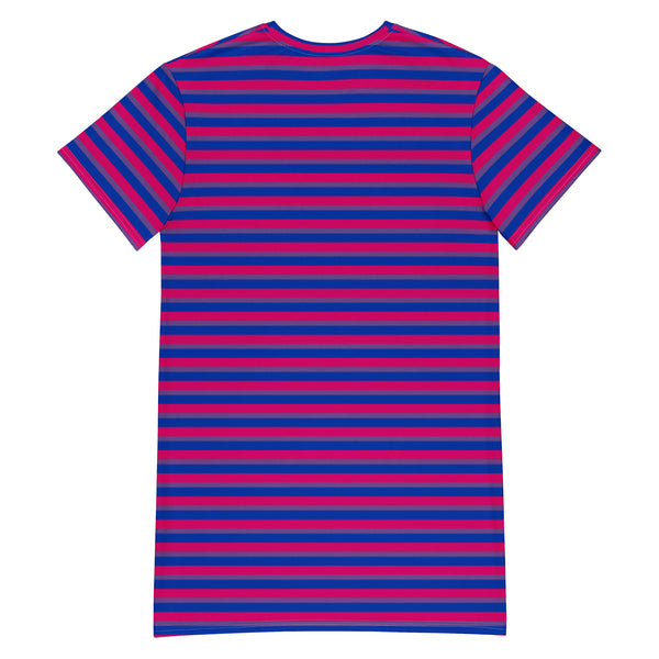 Bisexual Flag T-Shirt Dress