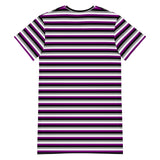 Asexual / Demisexual Flag T-Shirt Dress