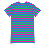 Polysexual Flag T-Shirt Dress