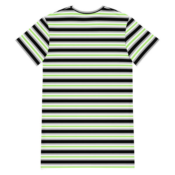 Agender Flag T-Shirt Dress
