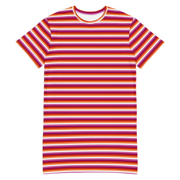 Lesbian Flag T-Shirt Dress