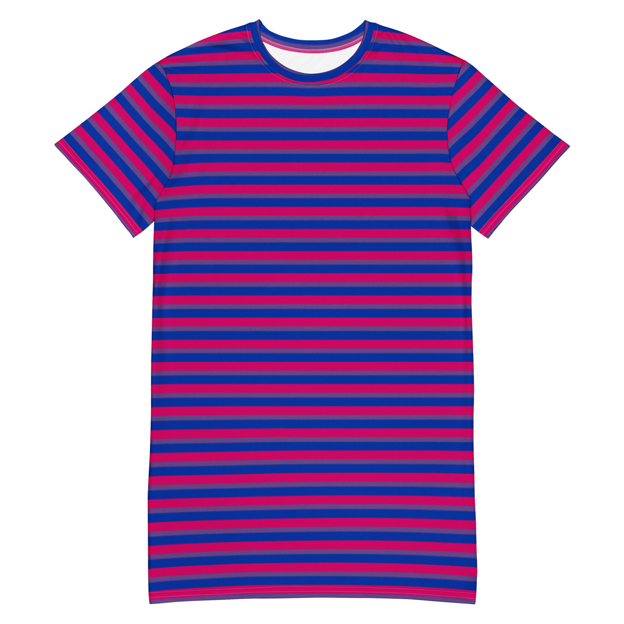 Bisexual Flag T-Shirt Dress