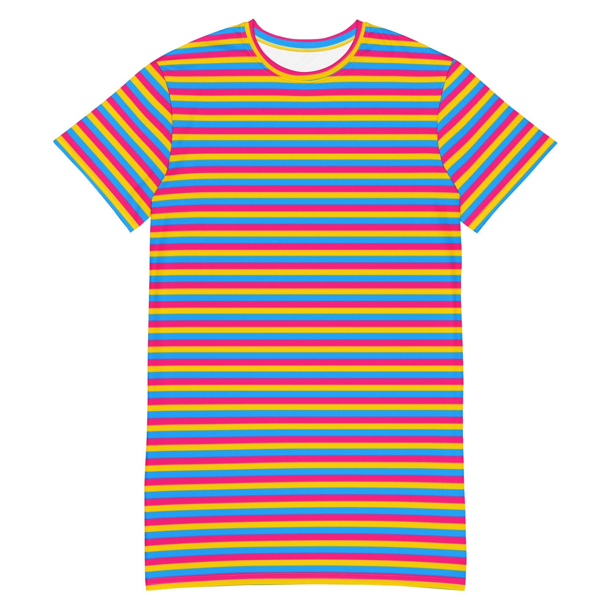 Pansexual Flag T-Shirt Dress