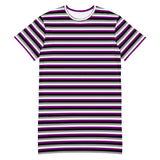 Asexual / Demisexual Flag T-Shirt Dress