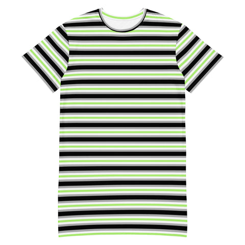 Agender Flag T-Shirt Dress