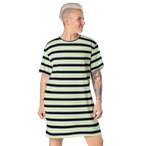 Agender Flag T-Shirt Dress