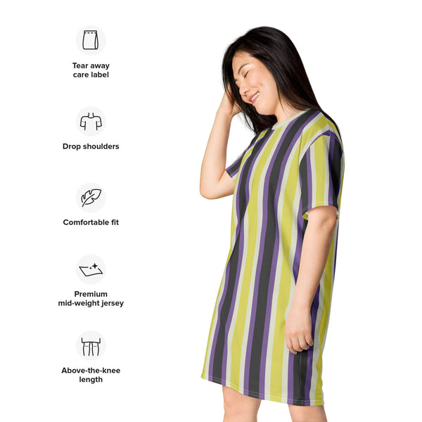 Retro Non-Binary T-Shirt Dress