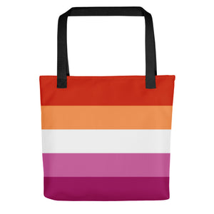 Lesbian Flag Tote Bag