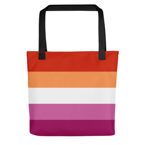 Lesbian Flag Tote Bag