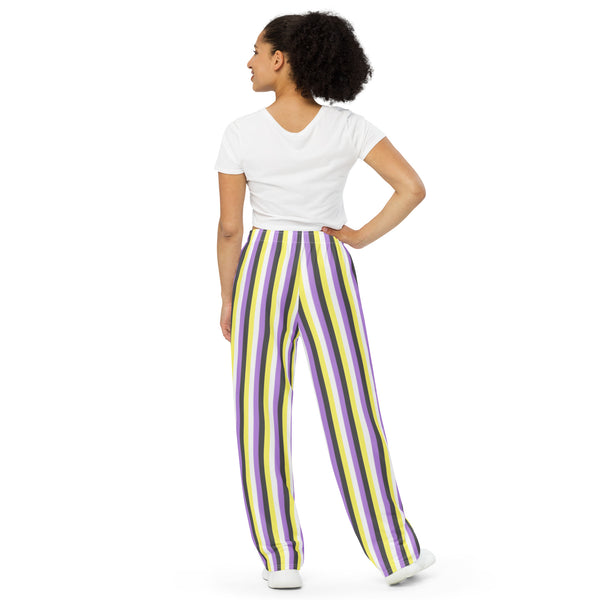 Non-Binary Flag Wide-Leg Pants