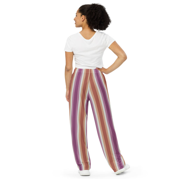 Retro Lesbian Wide-Leg Pants