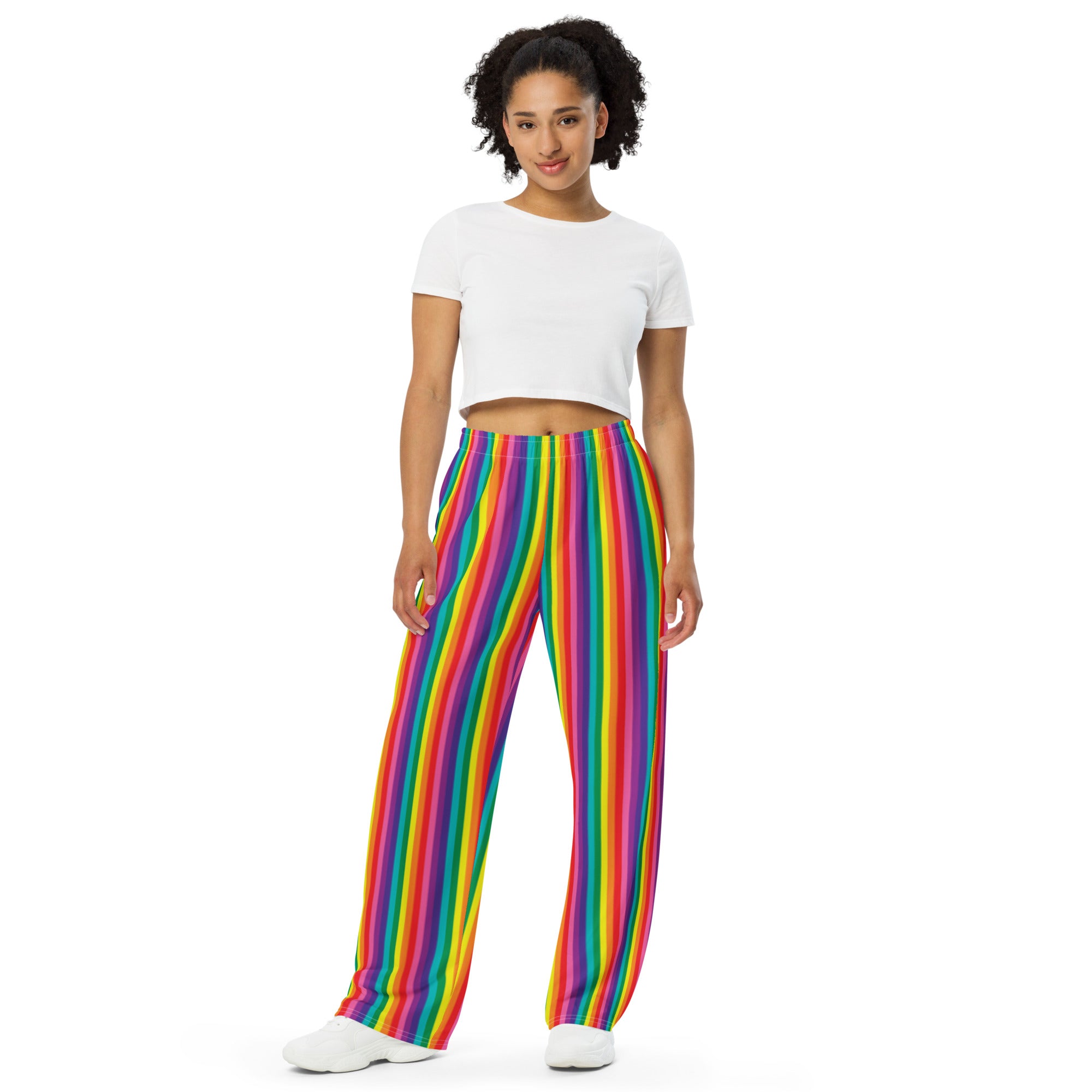 Original Rainbow Pride Flag Wide-Leg Pants
