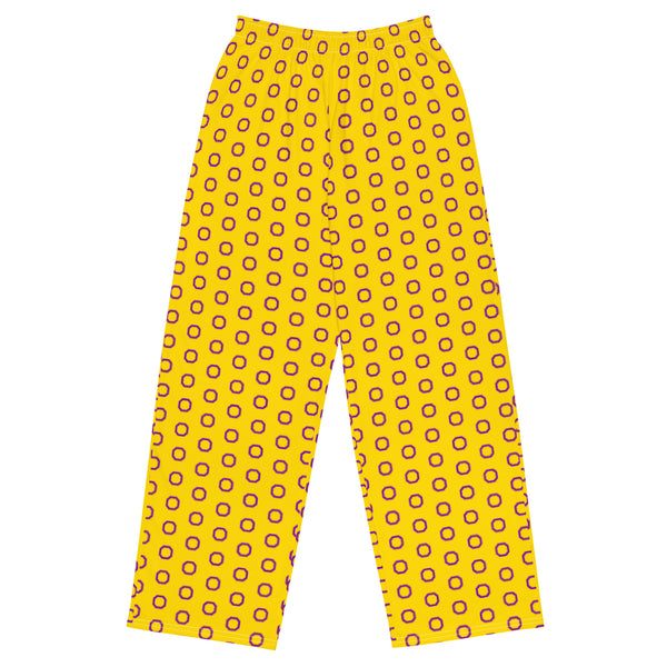 Intersex Pride Flag Wide-Leg Pants