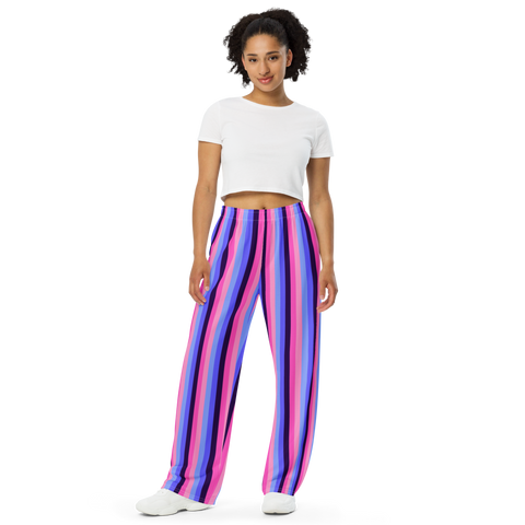 Omnisexual Pride Flag Wide-Leg Pants