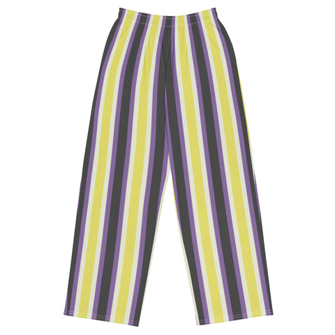 Retro Non-Binary Wide-Leg Pants