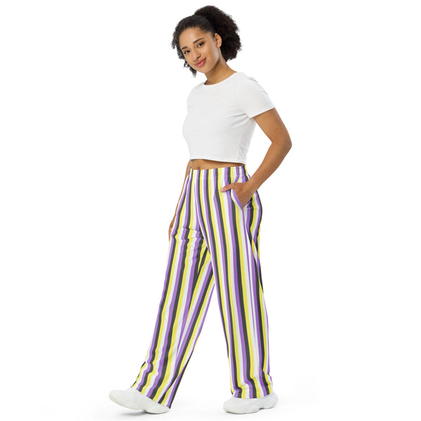 Non-Binary Flag Wide-Leg Pants