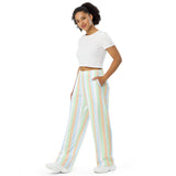 Unlabeled Pride Flag Wide-Leg Pants