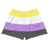 Non-Binary Flag Athletic Shorts
