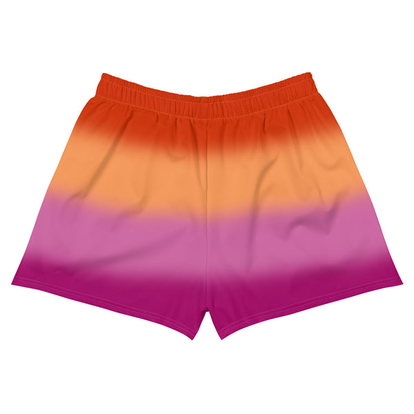 Lesbian Blurred Flag Athletic Shorts