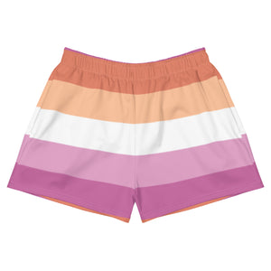 Lesbian Flag Athletic Shorts