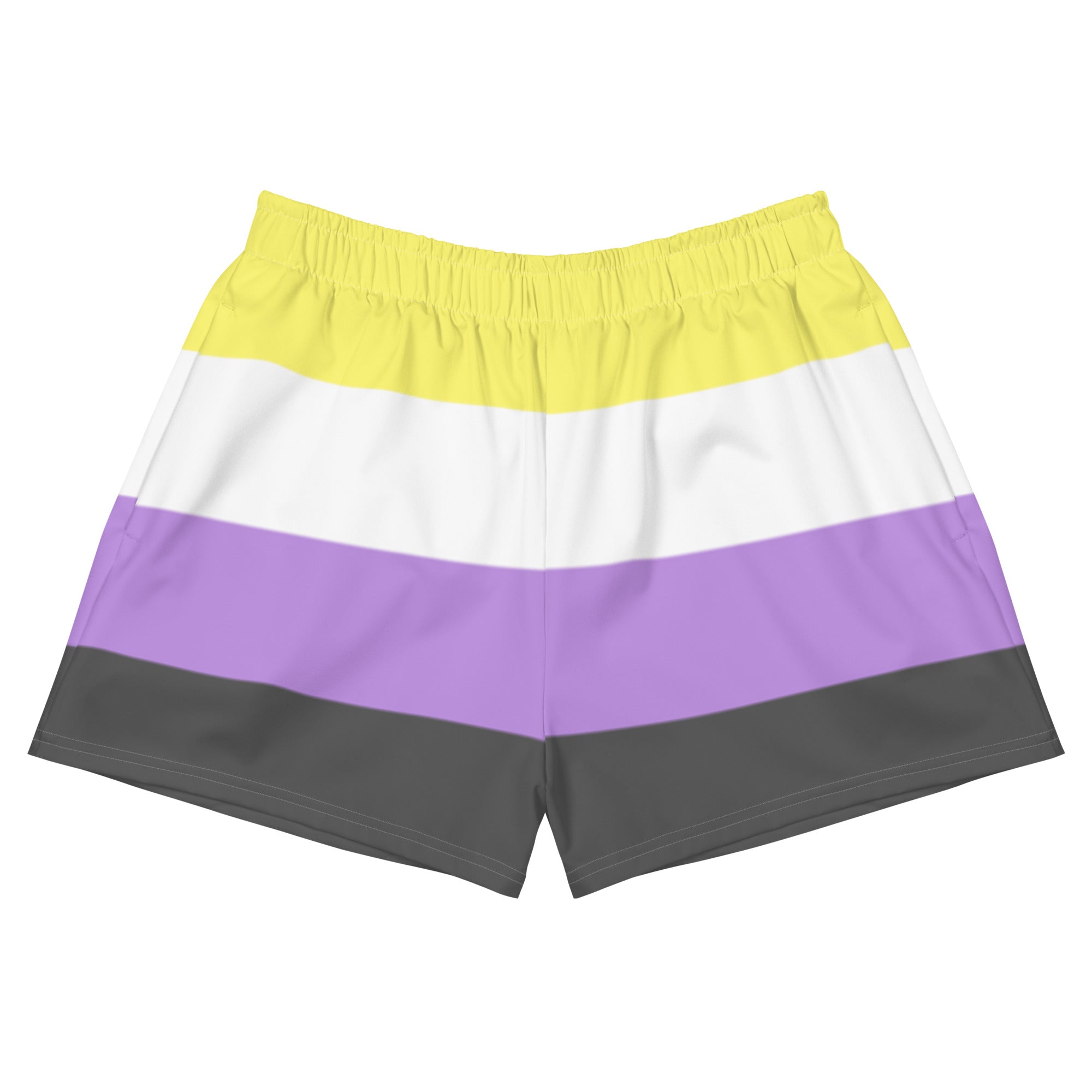 Non-Binary Flag Athletic Shorts