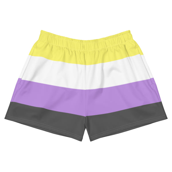 Non-Binary Flag Athletic Shorts