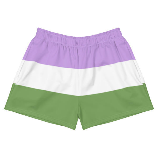 Genderqueer Flag Athletic Shorts
