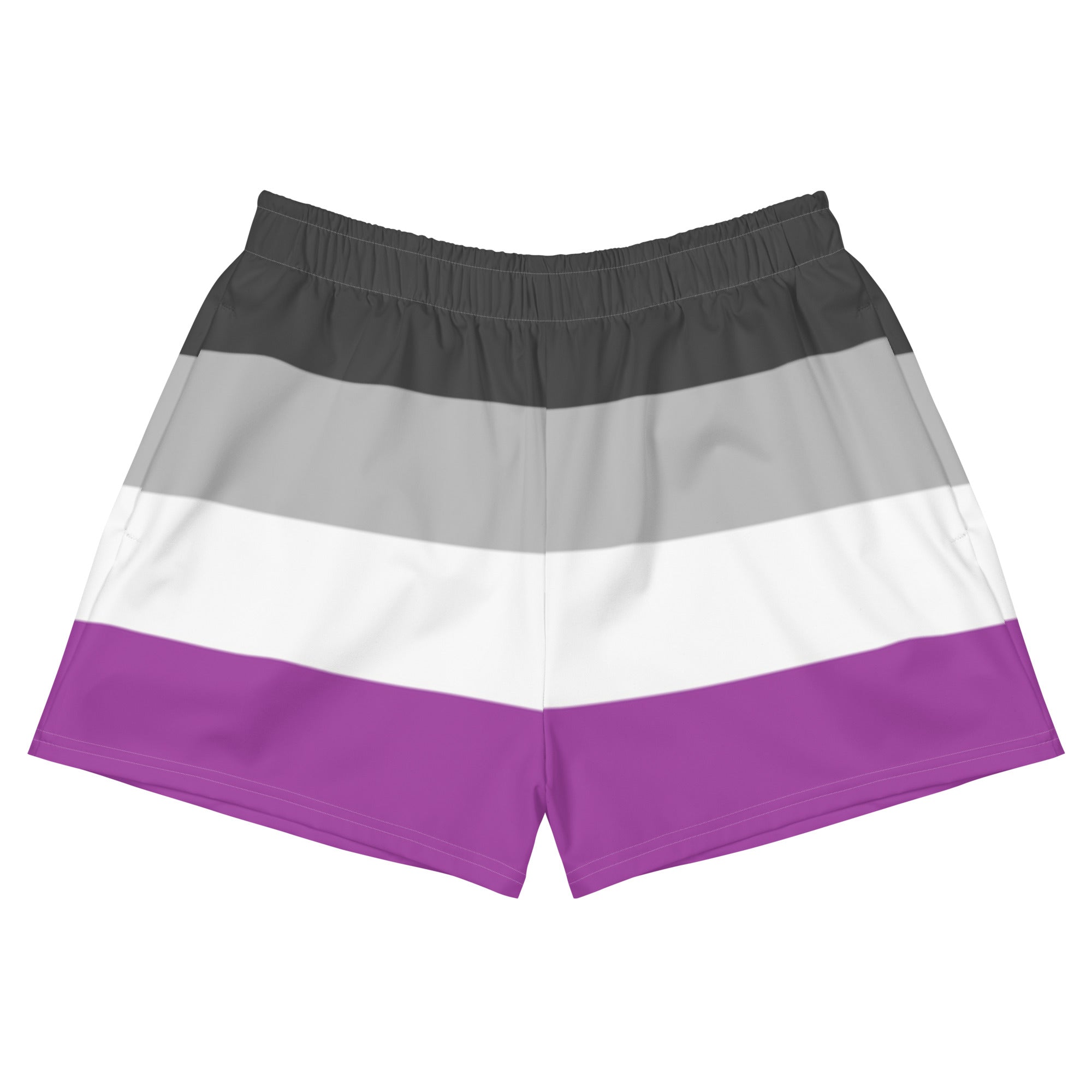 Asexual / Demisexual Flag Athletic Shorts