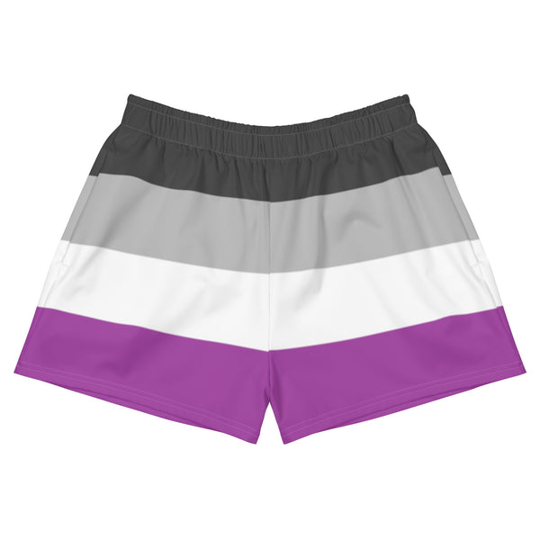 Asexual / Demisexual Flag Athletic Shorts