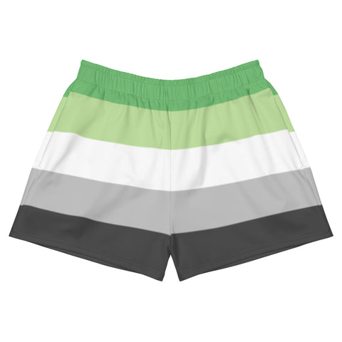Aromantic Flag Athletic Shorts