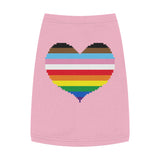 Rainbow Pixel Heart Pet Tank Top