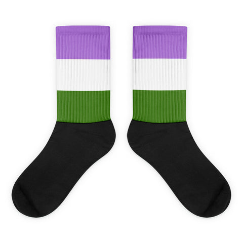 Genderqueer Flag Socks