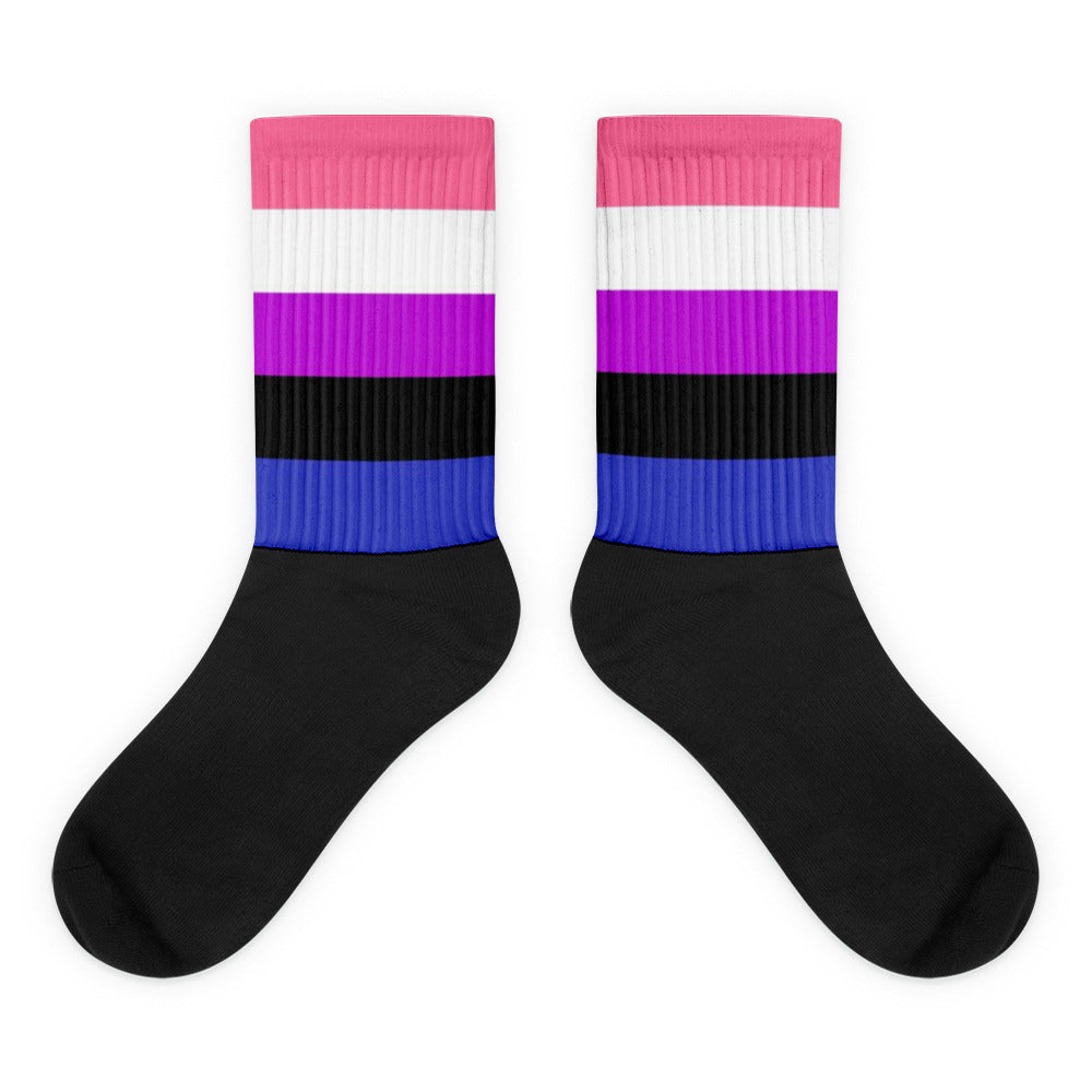 Genderfluid Flag Socks
