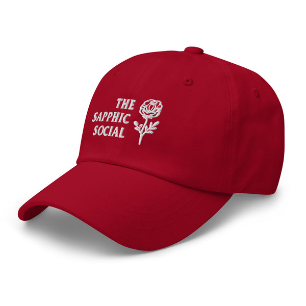 The Sapphic Social Rose Baseball Hat