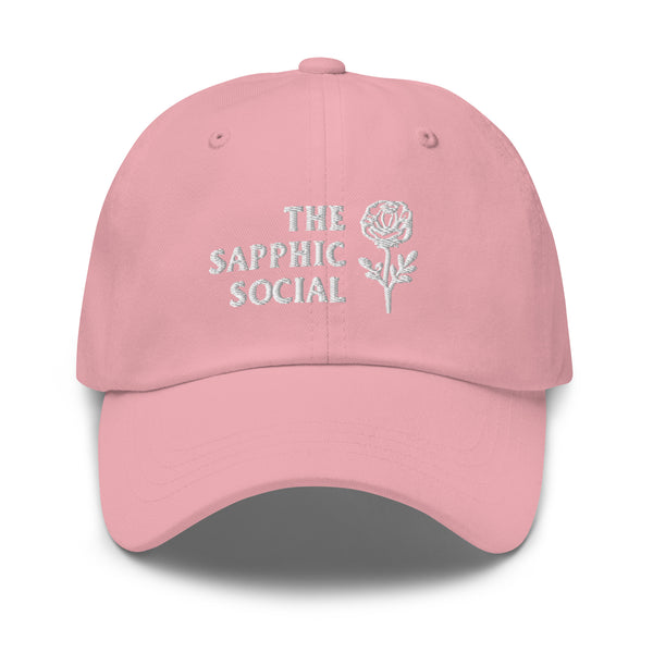 The Sapphic Social Rose Baseball Hat