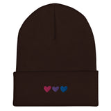 Bisexual Pride Hearts Beanie
