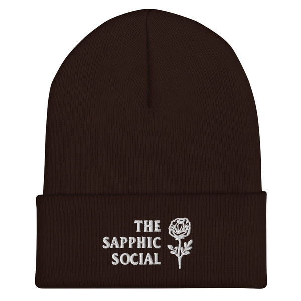 The Sapphic Social Rose Beanie
