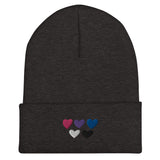 Genderfluid Pride Hearts Beanie