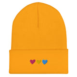 Pansexual Pride Hearts Beanie