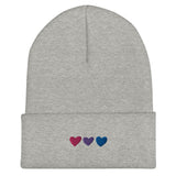 Bisexual Pride Hearts Beanie