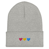 Pansexual Pride Hearts Beanie
