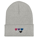 Genderfluid Pride Hearts Beanie