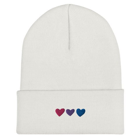 Bisexual Pride Hearts Beanie