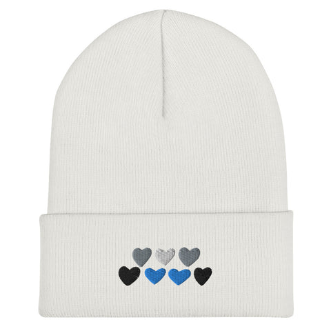 Demiboy Pride Hearts Beanie